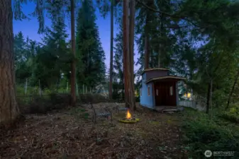 A caboose! Playhouse? Storage? Chicken coop? Lots of fun possibilities. The whole backyard is so private and ready to become whatever the new Buyer wants to make of it.