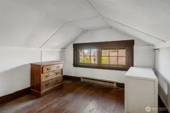 Upstairs finished attic space