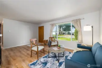 Front entry and living room