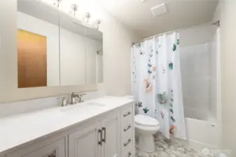 Brand new bathroom, completely remodeled.