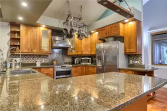 Beautiful kitchen cabinetry.