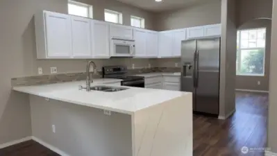 Kitchen facing formal dining