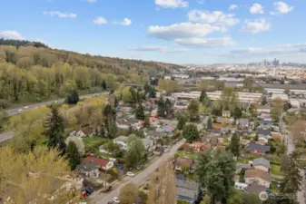 Neighborhood aerial view