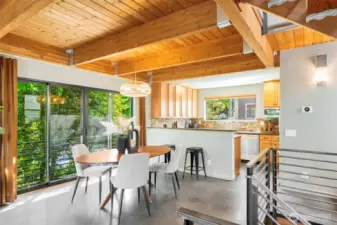 Radiant heated concrete floors