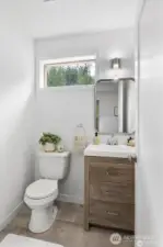 Main floor powder room.