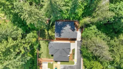Lot# 5 is located at the end of the cul-de-sac (top house in this photo).