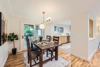 Hub of entertaining on the main floor