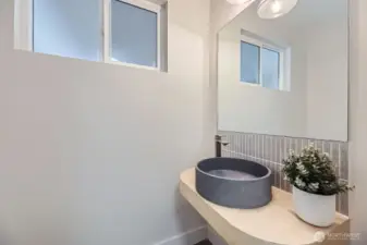 Half bath on main floor