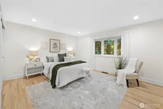 Primary Bedroom En-suite with beautiful hardwood floors