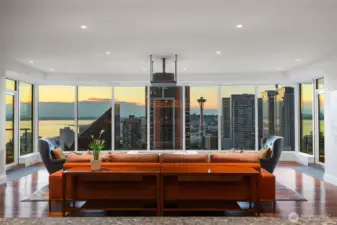 Beautiful. Ask for images with the shades down for Media Room / gaming mode. 7500 lumen laser projector and a Screen Innovations Zero-G screen; automated ceiling drop.