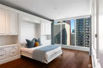 Stusser Woodworks for the win with a very well-hidden wall bed.