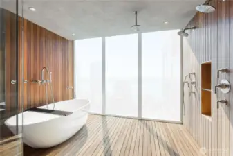 Discreet electrochromatic smart-glass.