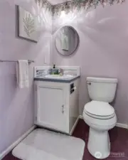Main floor powder room