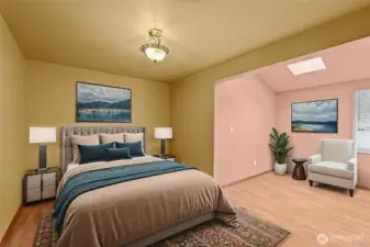 Virtually staged to show you the functionality