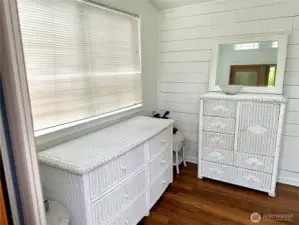 Inside of extra room behind garage