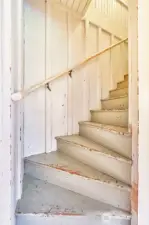Up the stairs