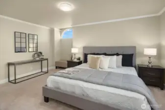 Another view of the primary bedroom.