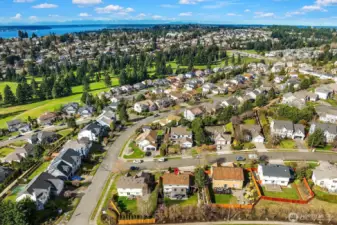 Another aerial view of development and beyond.