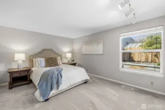 Spacious primary suite.