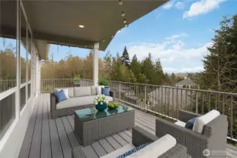 Beautiful Views off the Back Deck-Virtually Staged