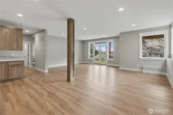 Family Room in Lower Level