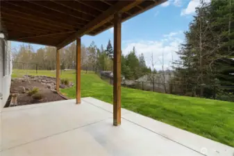 Backyard Patio- Access from Family Room