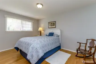 One of the 3 bedrooms on the main floor (the 4th bedroom is on the upper floor).