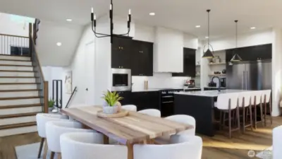Rendering. Actual finishes differ from image shown.