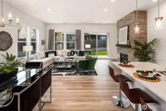 Great room concept and so light and bright.  Photos are for illustrative purposes