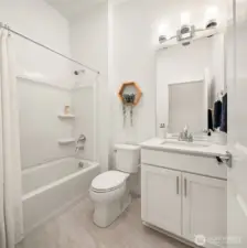 Light and bright guest bath