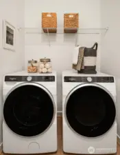 Washer and dryer included with purchase