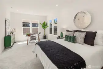 Primary retreat with enough room for a den, sitting room or exercise equipment. Photos are for illustrative purposes