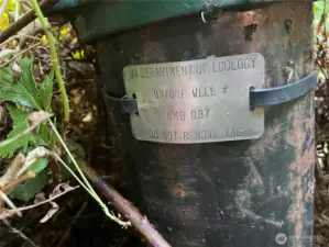 Well in the back of property.