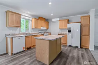 Lots of cabinet space.