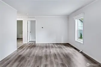 Spacious dining area.