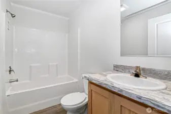 Guest bathroom with Tub!