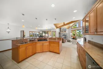 Prep sink in kitchen island
