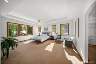 Primary Bedroom with picturesque views