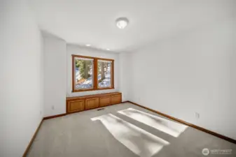 2nd bedroom upstairs with built-ins