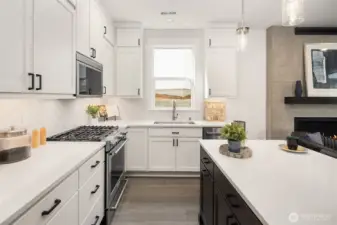 Interior of a furnished Poppy. Finishes and surfaces my differ from subject property.