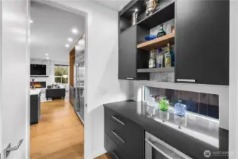 Butler's Pantry with walk-in Pantry