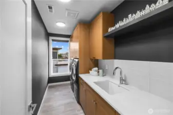 2nd Floor large Laundry Room with tons of storage