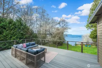 Wonderful views from waterside deck, perfect for entertaining