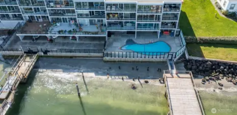 Note the second dock with boat lift.Unit 302 has a boat parking and storage area included.