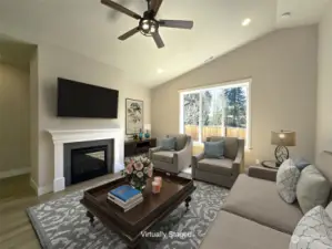 Virtually staged photos of same home plan