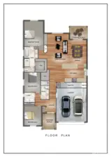 Floor plan details may vary. 3 car garage included not shown.