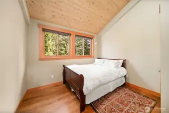 Roomy 2nd upstairs bedroom is just off main bathroom.