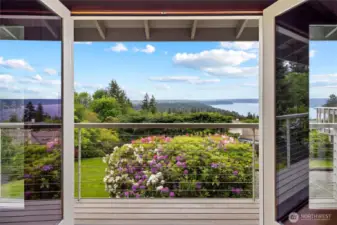 open living room french doors