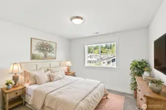 The 3rd bedroom (virtually staged).