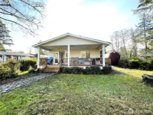 large covered porch/deck